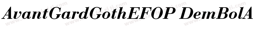 AvantGardGothEFOP DemBolAlt字体转换